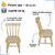 Conjunto Mesa Retangular Infantil Com 2 Cadeiras Colorida laqueada - comprar online