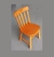Cadeira Cadeirinha Infantil Colorida Laqueada Torneada de Madeira 