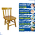 Imagem do Cadeira Cadeirinha Infantil Colorida de Madeira Eucalipto Resistente DISA