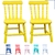 Conjunto Cadeira Cadeirinha Infantil Colorida Laqueada Torneada de Madeira Kit 2 Cadeirinhas - loja online