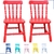 Conjunto Cadeira Cadeirinha Infantil Colorida Laqueada Torneada de Madeira Kit 2 Cadeirinhas