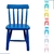 Cadeira Cadeirinha Infantil Colorida Laqueada Lisa de Madeira 1 Unidade - loja online