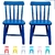 Conjunto Cadeira Cadeirinha Infantil Colorida Laqueada Lisa de Madeira Kit 2 Cadeirinhas - loja online