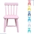 Cadeira Cadeirinha Infantil Colorida Laqueada Lisa de Madeira 1 Unidade - loja online