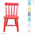 Cadeira Cadeirinha Infantil Colorida Laqueada Lisa de Madeira 1 Unidade na internet