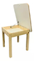 Kit Conjunto Mesa Mesinha MDF 60X60 Com Baú Com 2 Cadeiras Cadeirinhas De Madeira Para Desenhar Ou Colorir na internet