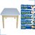 Conjunto Mesa Retangular Infantil Com 2 Cadeiras Colorida laqueada - loja online