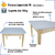 Conjunto Mesa Retangular Infantil Com 4 Cadeiras Colorida laqueada na internet