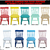 Conjunto Mesa Quadrada Infantil Com 2 Cadeiras Colorida Laqueada - comprar online