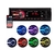 Som Pra Carro Aparelho Rádio Automotivo Bluetooth Bt 7 cores - First Option Sd 5566 - comprar online