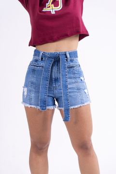 BERMUDA JEANS COM CINTO - CLARA - comprar online