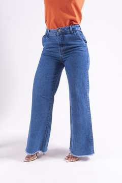 CALÇA JEANS WIDE LEG - ESCURA