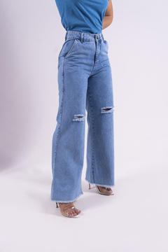 CALÇA JEANS WIDE LEG - CLARA - comprar online