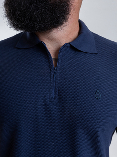 CAMISA GOLA POLO TEXTURE | ZIPER - Oak Menswear