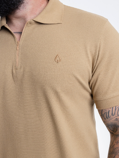 CAMISA GOLA POLO TEXTURE | ZIPER - Oak Menswear