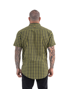 CAMISA MANGA CURTA XADREZ | OLIVE GREEN - Oak Menswear