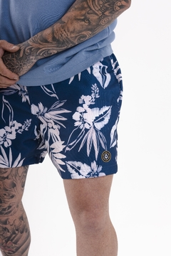 SHORT TACTEL ESTAMPADA | BLUE SUMMER - loja online