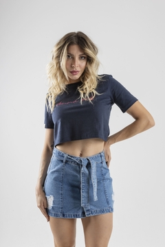 CROPPED LONG | NAVY BLUE