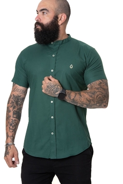 CAMISA MANGA CURTA - GOLA PADRE | VERDE BANDEIRA - comprar online