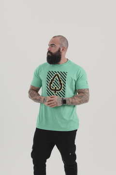 CAMISETA LONGLINE | GREEN STRIPES - comprar online