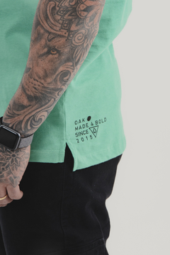 CAMISETA LONGLINE | GREEN STRIPES - Oak Menswear