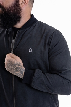 BOMBER | BLACK STONE - Oak Menswear