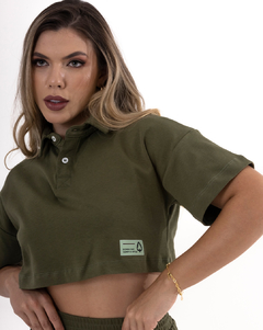 CONJUNTO POLO SUEDINE | GREEN MILITARY na internet