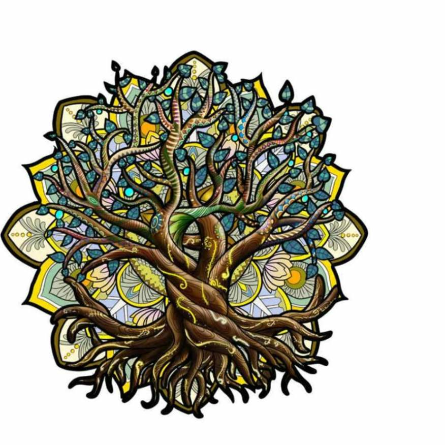Quebra-Cabeça de Madeira 3D -Árvore da Vida
