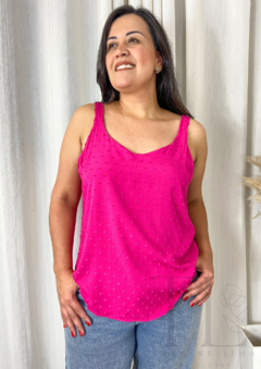 BLUSA PIPOCA DE ALÇA PINK - BIANCA - comprar online