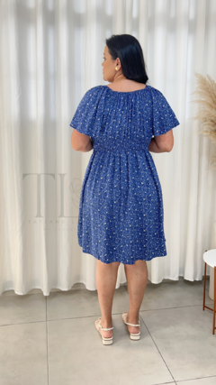 VESTIDO LIBERTY AZUL - DEBORA - loja online