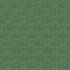 Tecido Tricoline 100% algodão - Damask Verde Musgo - Fabricart (0.50x1.50)