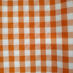 Tecido Oxford Xadrez - 0,50x1,40 - Laranja M