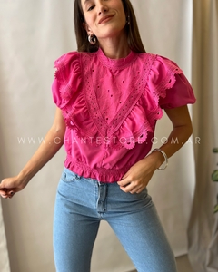 Blusa importada Parly fucsia