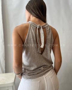 Musculosa Aitana gris claro - comprar online