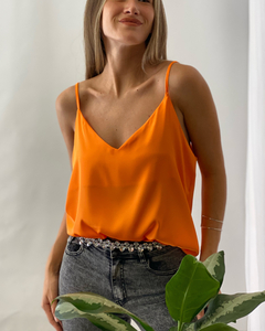 Blusa Berta naranja - comprar online
