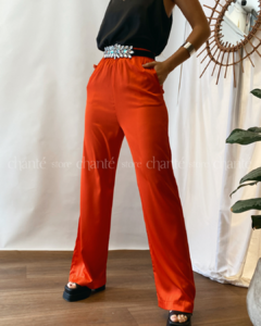 Pantalón Galilei naranja - comprar online