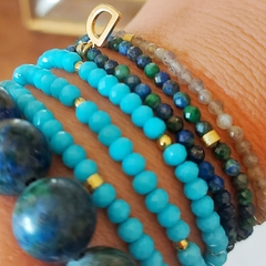 Pulsera Piedras naturales azul - comprar online