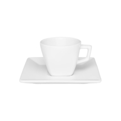 Xícara Quartier White Café 75ml com Pires (logo 1 ou 2 cores-1x) - comprar online