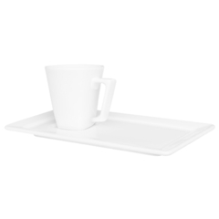 Xícara Café Plateau White com Pires 65ml Personalizada (logo 3 ou 4 cores-2x) - comprar online