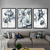 Trio de Quadros Abstrato Flores Pinceladas - comprar online