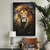 Quadro Decorativo Leão Abstrato