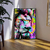 Quadro Decorativo O Leão Colorido Abstrato - comprar online
