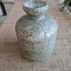 Florero de vidrio simil piedra vasija - comprar online
