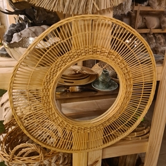 Espejo Redondo de Bambú natural 60cm - comprar online