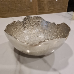 Centro de mesa bowl irregular aluminio 23cm en internet