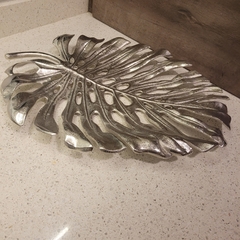 Imagen de Centro de mesa de aluminio hoja monstera 50cm