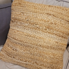 Almohadon de yute natural Tostado 45x45cm - kazaru