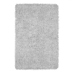 Alfombra baño shaggy gris 50x80cm