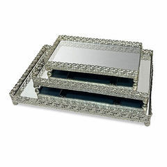 Marrakech bandeja metalica espejada rectangular grande