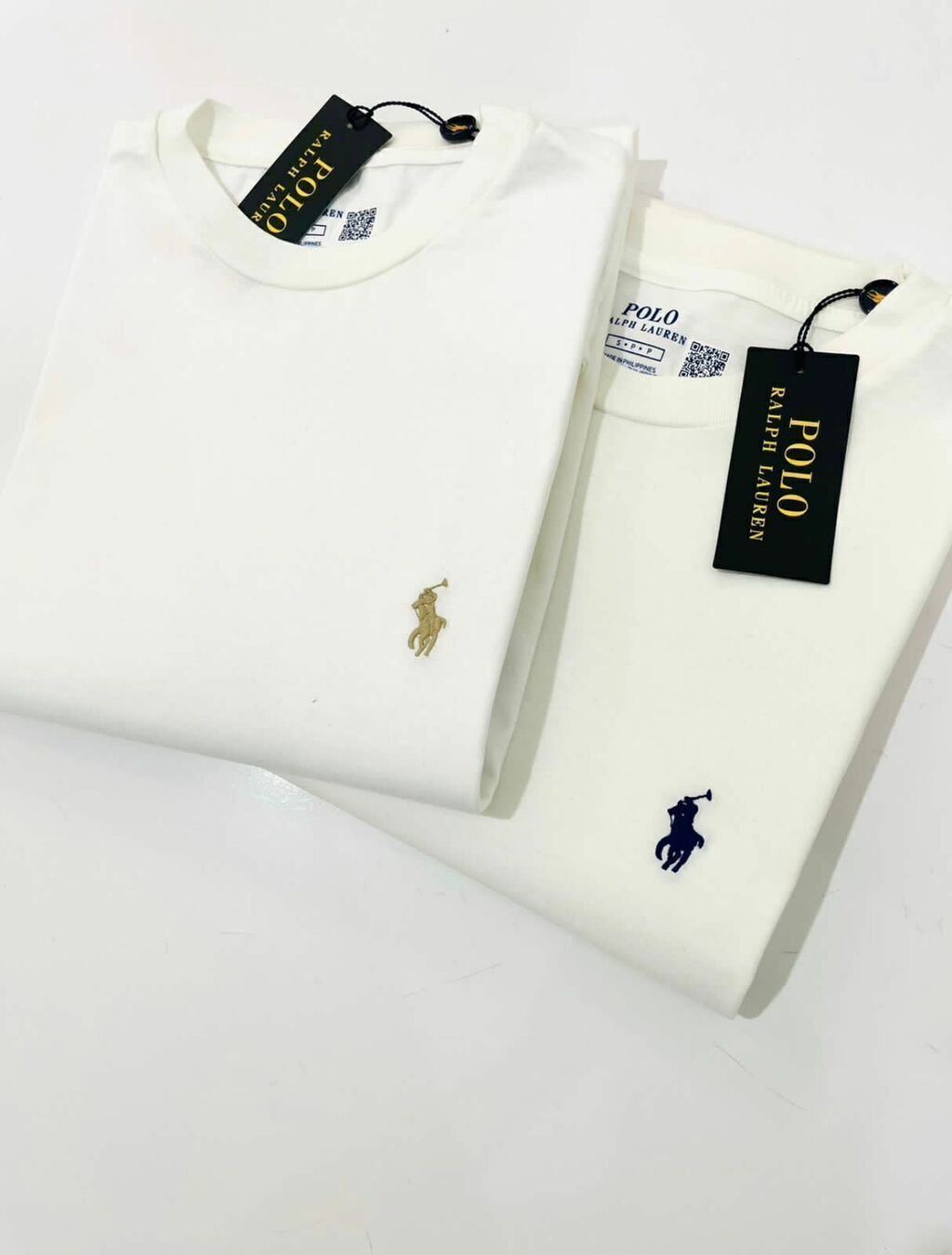 Remera polo online blanca